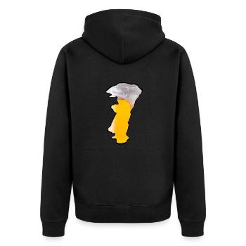 Alsace Bière - Veste à capuche bio Premium Unisexe - noir - Dos - Nico (187cm)
