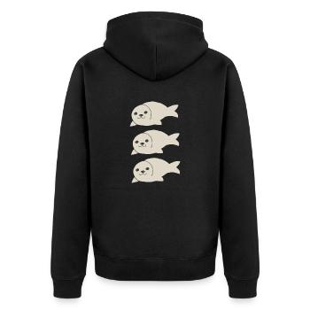 Robbe Triple - Veste à capuche bio Premium Unisexe - noir - Dos - Nico (187cm)