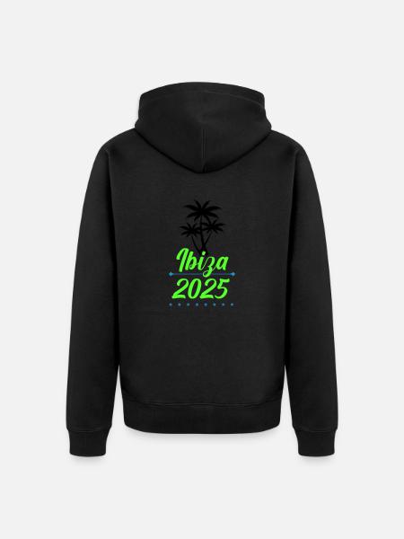 Ibiza 2025 - Unisex Premium Organic Zip Hoodie - black
