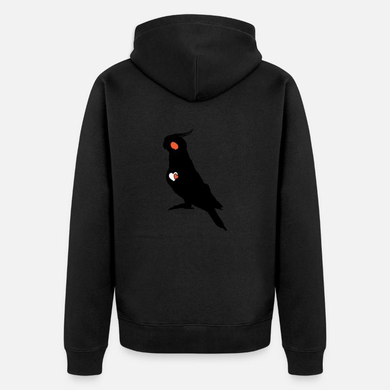 Amateur de calopsitte - Veste à capuche bio Premium Unisexe - noir