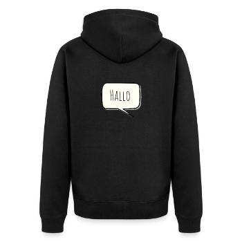 Bonjour - Veste à capuche bio Premium Unisexe - noir - Dos - Nico (187cm)