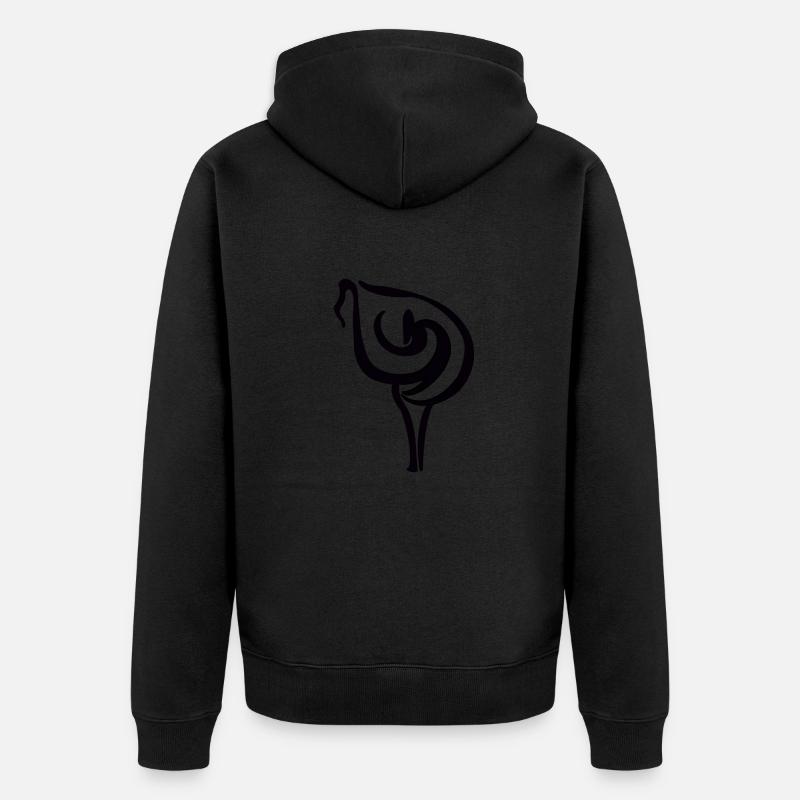 Lys Calla - Veste à capuche bio Premium Unisexe - noir