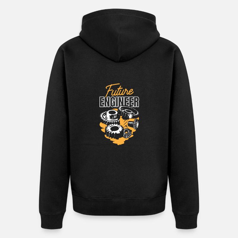 Future Engineer - Unisex Premium Organic Zip Hoodie - black