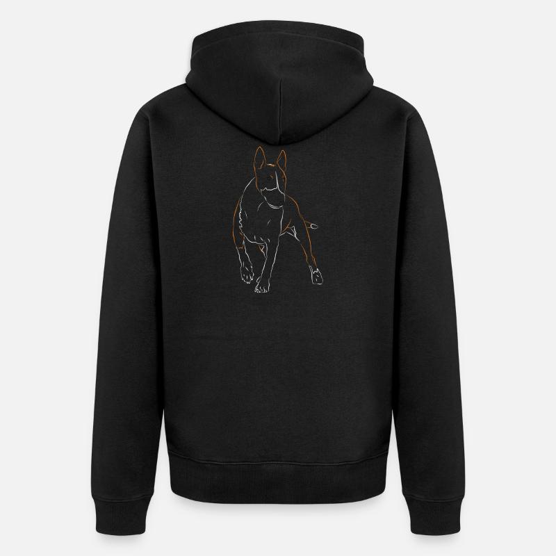 Chien Bull Terrier - Veste à capuche bio Premium Unisexe - undefined