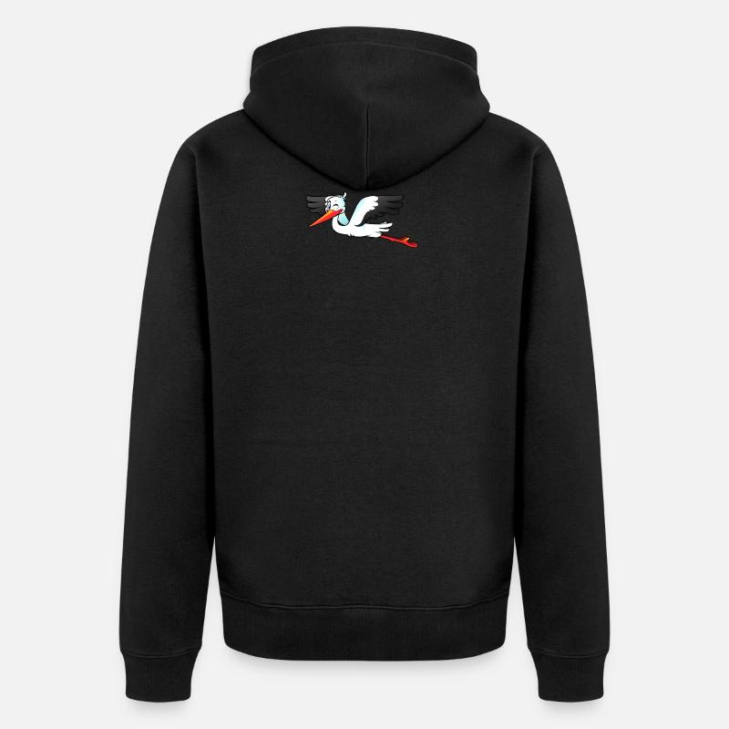 stork27 - Veste à capuche bio Premium Unisexe - noir