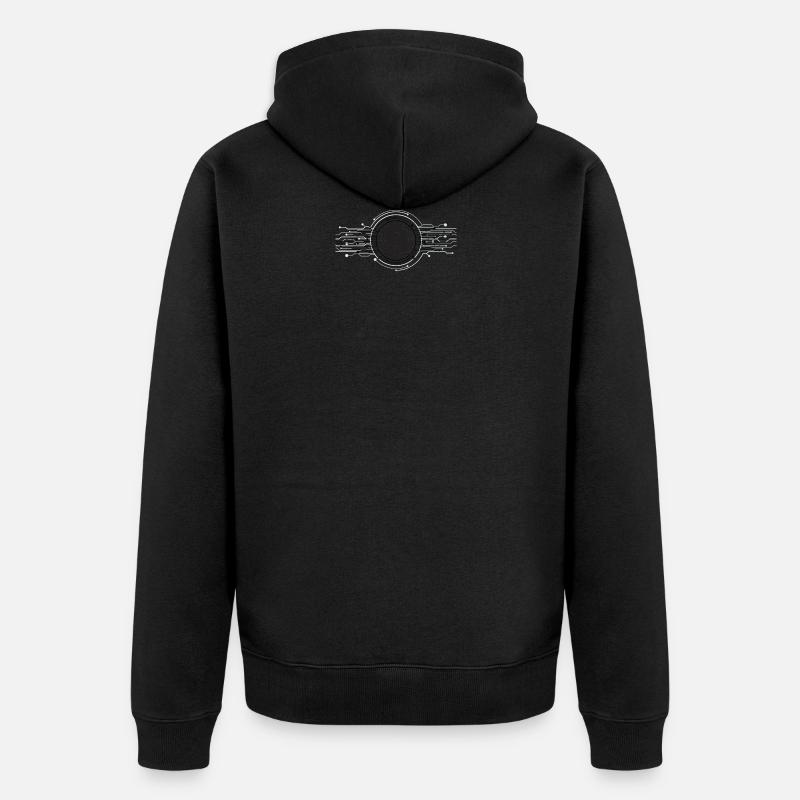 Bitcoin Logo - Veste à capuche bio Premium Unisexe - noir