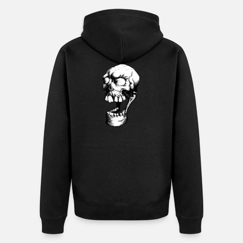 Laughing Dead - Unisex Premium Bio Zip Hoodie - Schwarz