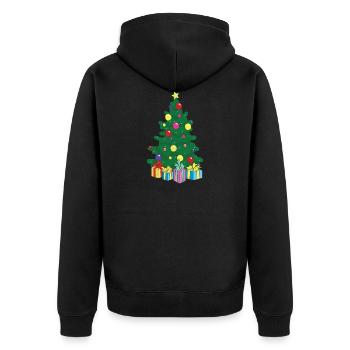 Arbre de noël arbre de noël arbre de noël noël - Veste à capuche bio Premium Unisexe - noir - Dos - Nico (187cm)