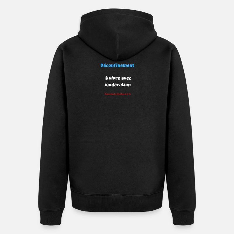 Modération - Veste à capuche bio Premium Unisexe - noir