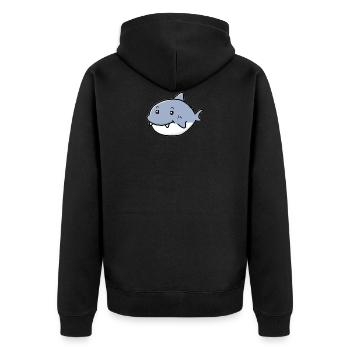 Cute Shark - Veste à capuche bio Premium Unisexe - noir - Dos - Nico (187cm)