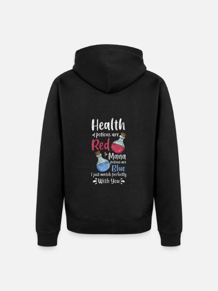 Potion Naturopath Natural - Unisex Premium Organic Zip Hoodie - black