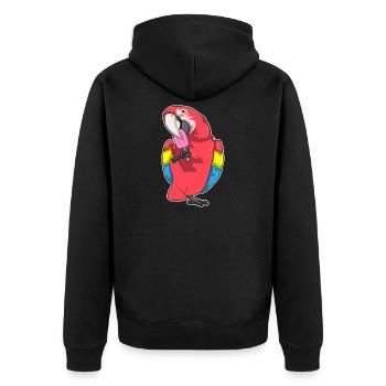 Popsicles perroquets - Veste à capuche bio Premium Unisexe - noir - Dos - Nico (187cm)