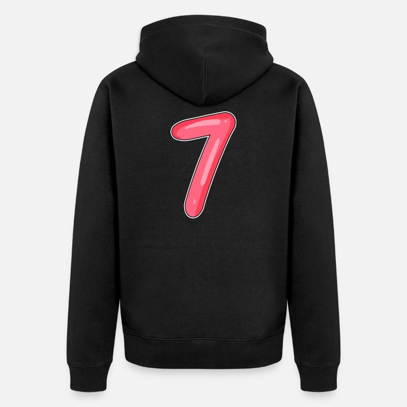Numéro Sept - Numéro Numéro 7 - Veste à capuche bio Premium Unisexe - noir