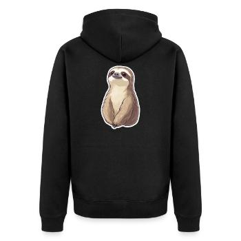 Paresse - Veste à capuche bio Premium Unisexe - noir - Dos - Nico (187cm)