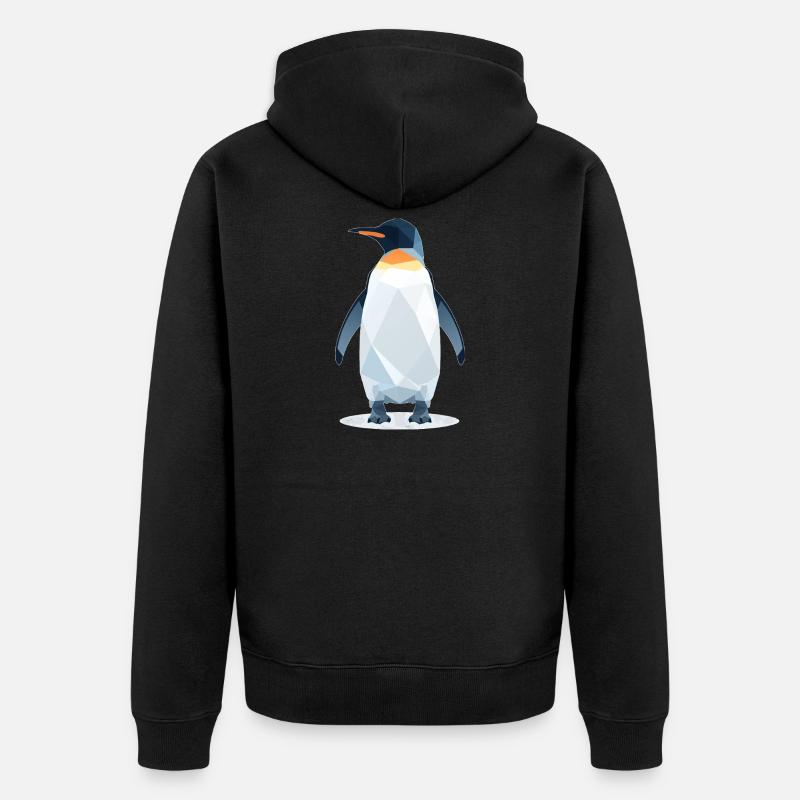 Style Pingouin - Veste à capuche bio Premium Unisexe - noir