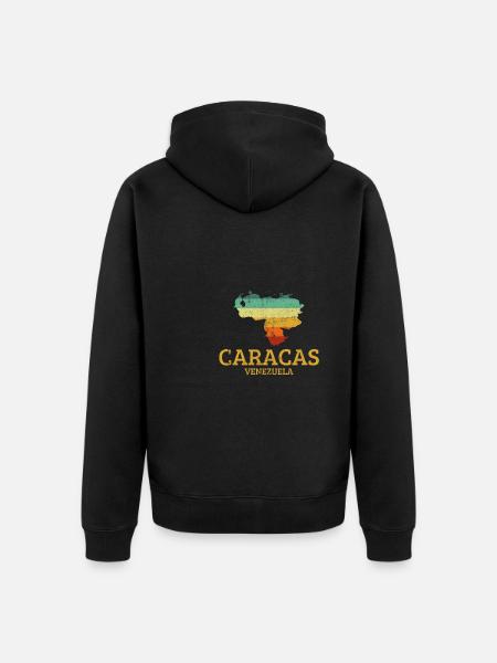Caracas, Venezuela - Unisex Premium Organic Zip Hoodie - black