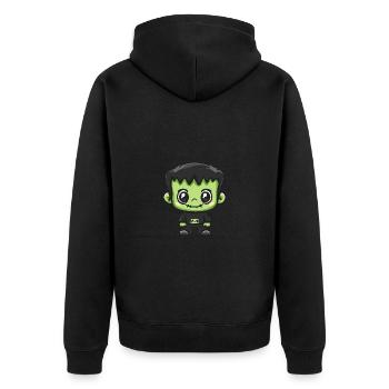 Zombie Halloween Bébé mignon - Veste à capuche bio Premium Unisexe - noir - Dos - Nico (187cm)