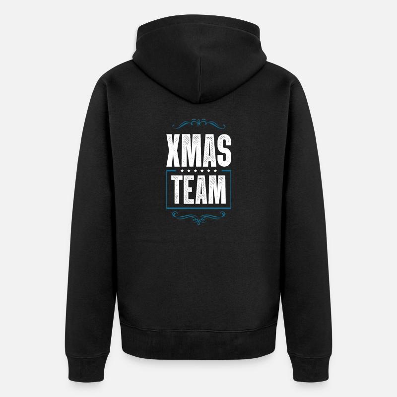 L’équipe de Noël - Veste à capuche bio Premium Unisexe - noir