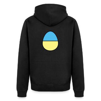 Oeuf de Pâques coloré - Veste à capuche bio Premium Unisexe - noir - Dos - Nico (187cm)