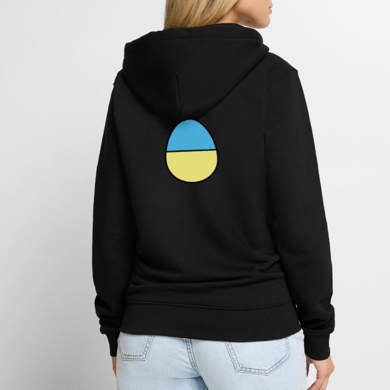 Easter egg colored Unisex Premium Organic Zip Hoodie