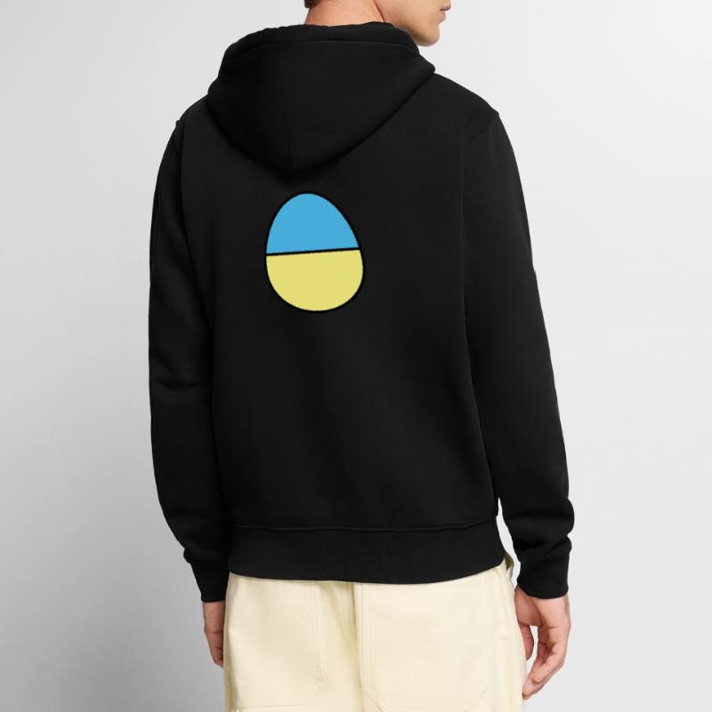 Easter egg colored Unisex Premium Organic Zip Hoodie