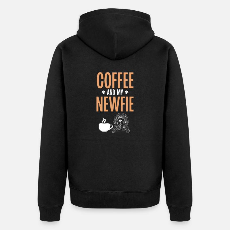 Terre-Neuve Chien de Terre-Neuve - Veste à capuche bio Premium Unisexe - noir