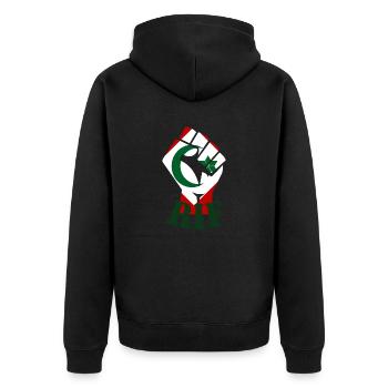 RIF - Veste à capuche bio Premium Unisexe - noir - Dos - Nico (187cm)