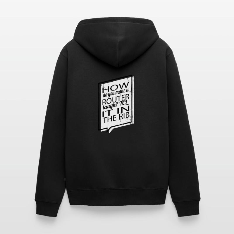 quote fun computer humour fullstack developer Unisex Premium Organic Zip Hoodie