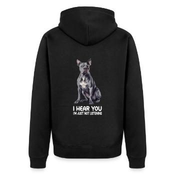 Cane corso - Veste à capuche bio Premium Unisexe - noir - Dos - Nico (187cm)