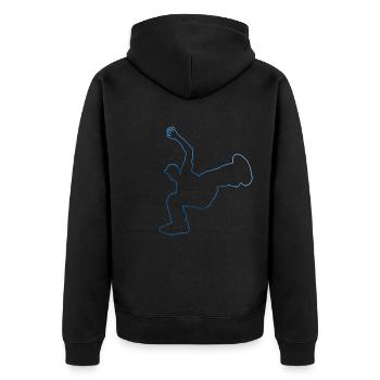 Bboy Hip Hop Break Dance Breakdance Bgirl - Unisex Premium Organic Zip Hoodie - black - Back - Nico (187cm)