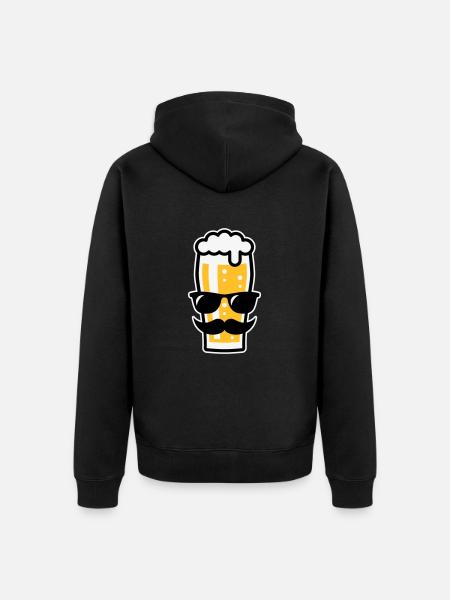Sunglasses Summer (Three Colours) - Unisex Premium Organic Zip Hoodie - black
