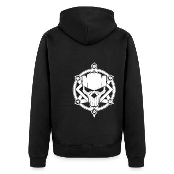 Magic circles Emblem Necromancer - Unisex Premium Organic Zip Hoodie - black - Back - Nico (187cm)