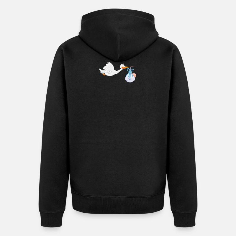 stork40 - Veste à capuche bio Premium Unisexe - noir