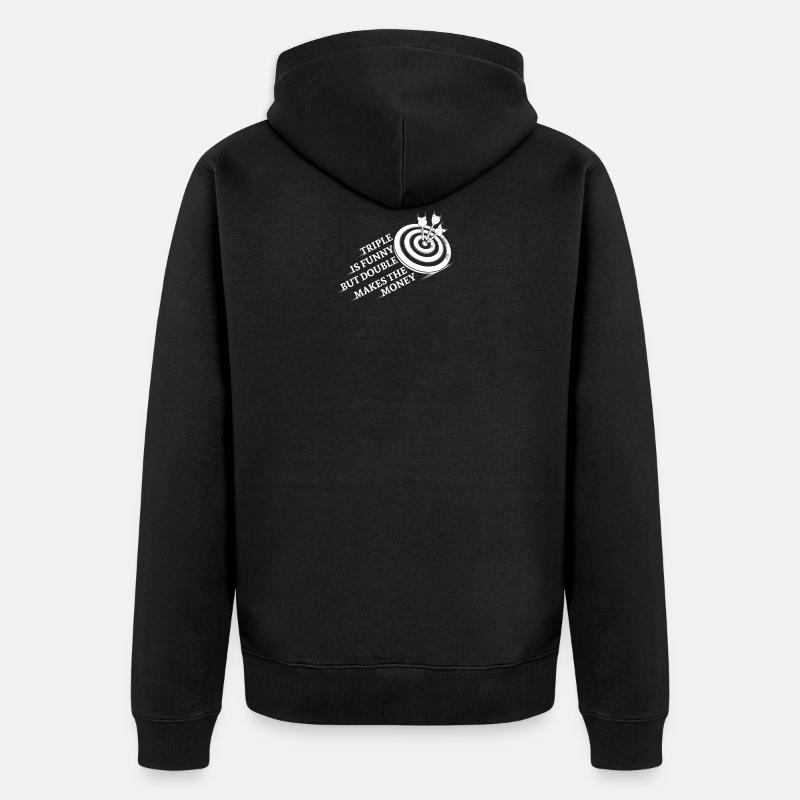 Triple est dards Conception drôle - Veste à capuche bio Premium Unisexe - noir