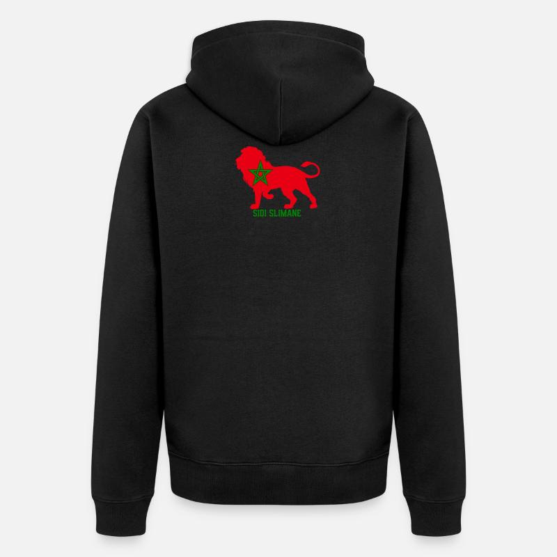 SIDI SLIMANE - Veste à capuche bio Premium Unisexe - noir