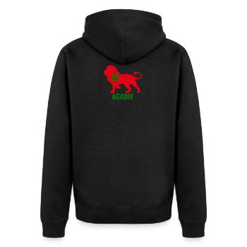 AGADIR - Veste à capuche bio Premium Unisexe - noir - Dos - Nico (187cm)