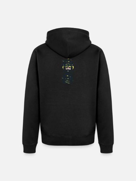 shirt,design,t-shirt - Unisex Premium Bio Zip Hoodie - Schwarz