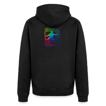Floorball - Veste à capuche bio Premium Unisexe - noir - Dos - Nico (187cm)