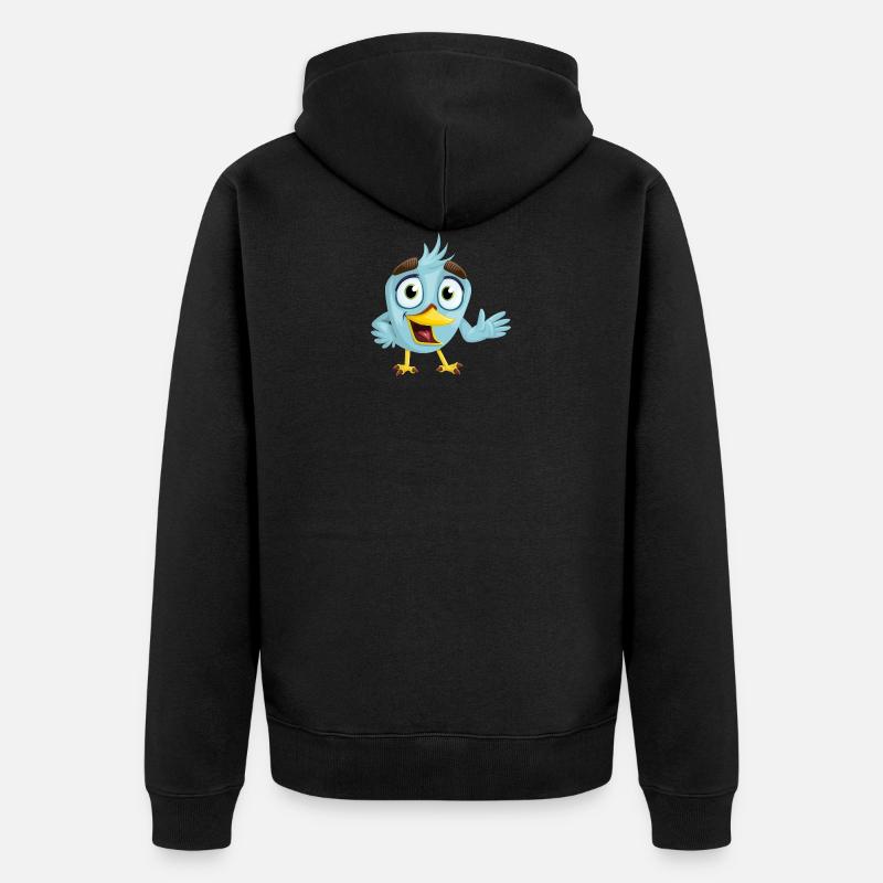 oiseau - Veste à capuche bio Premium Unisexe - noir