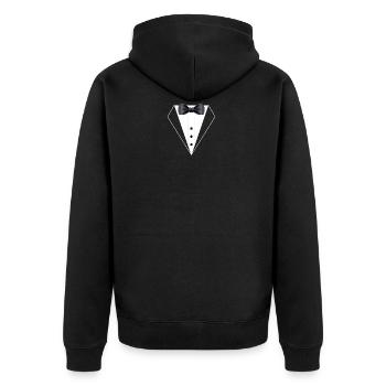 Smoking - Veste à capuche bio Premium Unisexe - noir - Dos - Nico (187cm)
