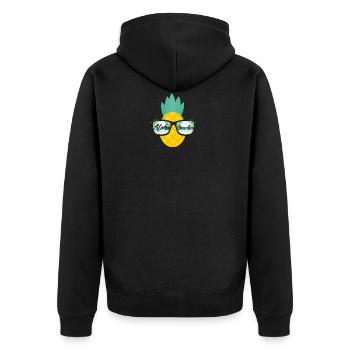 AlohaBeaches 01 - Veste à capuche bio Premium Unisexe - noir - Dos - Nico (187cm)