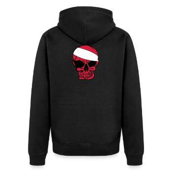 anarchie Anarcho Skull Anarchy - Veste à capuche bio Premium Unisexe - noir - Dos - Nico (187cm)