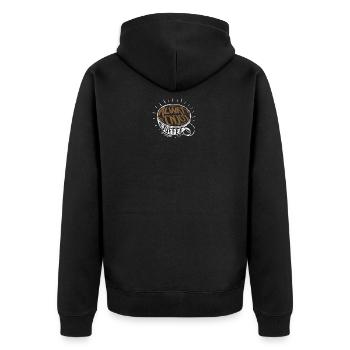 Profitez du café - Veste à capuche bio Premium Unisexe - noir - Dos - Nico (187cm)