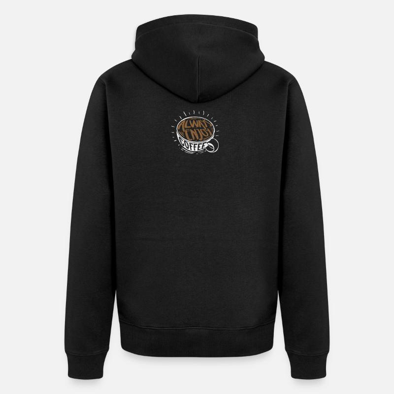 Profitez du café - Veste à capuche bio Premium Unisexe - noir
