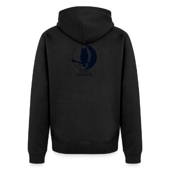 hibou de vacances heureux Owloween Happy Halloween - Veste à capuche bio Premium Unisexe - noir - Dos - Nico (187cm)