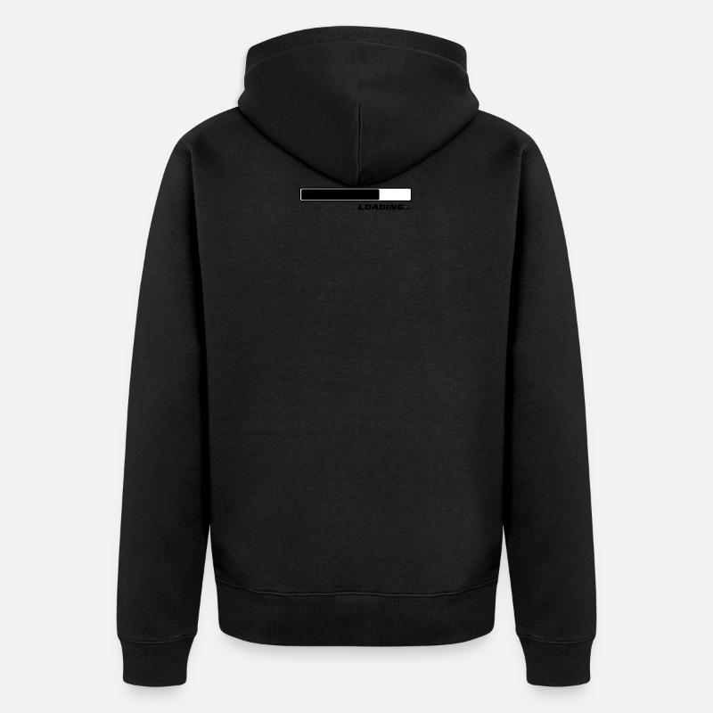 Loading Loading loader 2c - Unisex Premium Organic Zip Hoodie - black