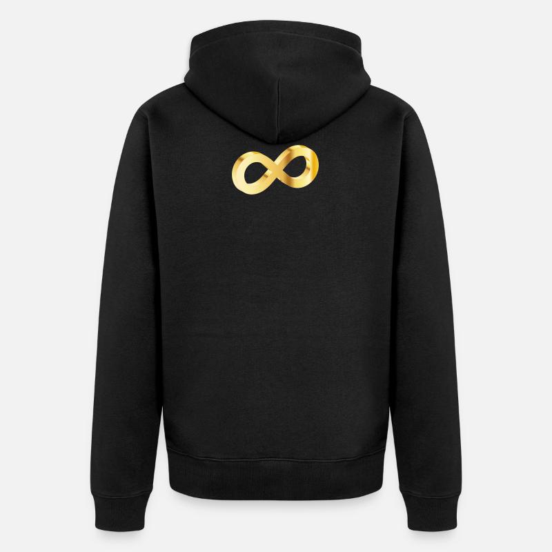 or infini - Veste à capuche bio Premium Unisexe - noir