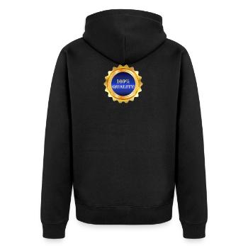 100% Qualité - Veste à capuche bio Premium Unisexe - noir - Dos - Nico (187cm)