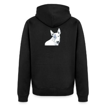 Bull Terrier - Veste à capuche bio Premium Unisexe - noir - Dos - Nico (187cm)