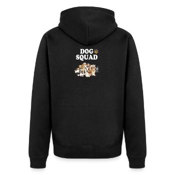 chien de crabe races de chiens cadeau clique - Veste à capuche bio Premium Unisexe - noir - Dos - Nico (187cm)